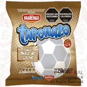 CARAMELOS TAPONAZO MASTICABLES DULCE DE LECHE 100 UNIDADES 250 GR